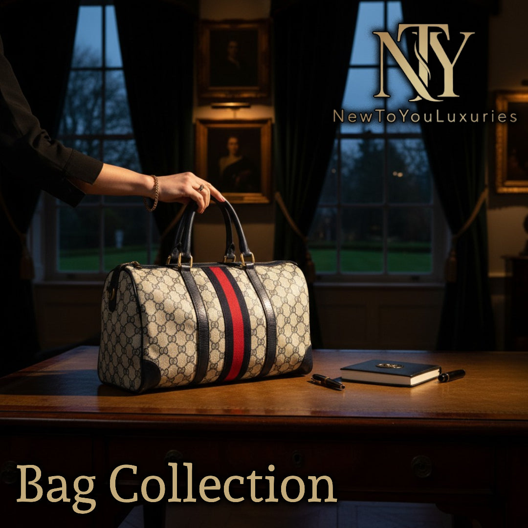 Collection of pre-loved designer leather handbags