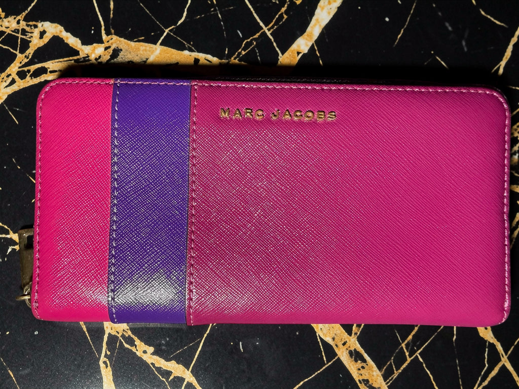 Marc Jacobs Long Zip-Around Wallet in Color-Block