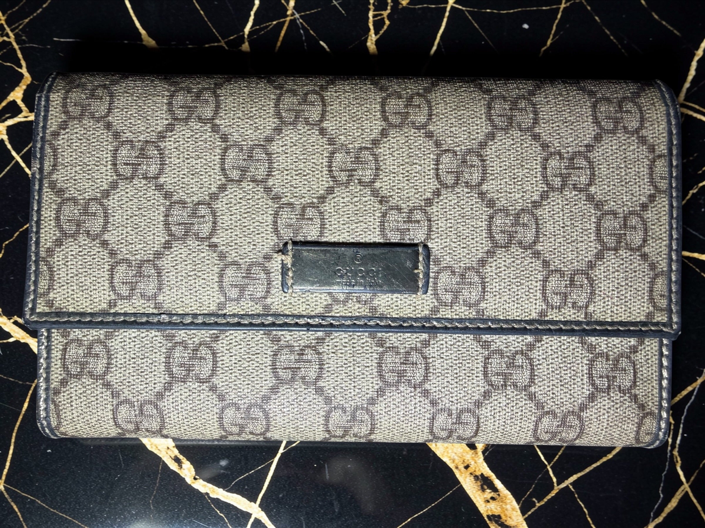 GG Supreme Gold Joy Continental Wallet