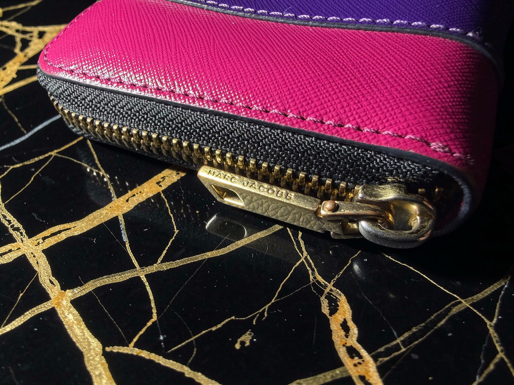 Marc Jacobs Long Zip-Around Wallet in Color-Block