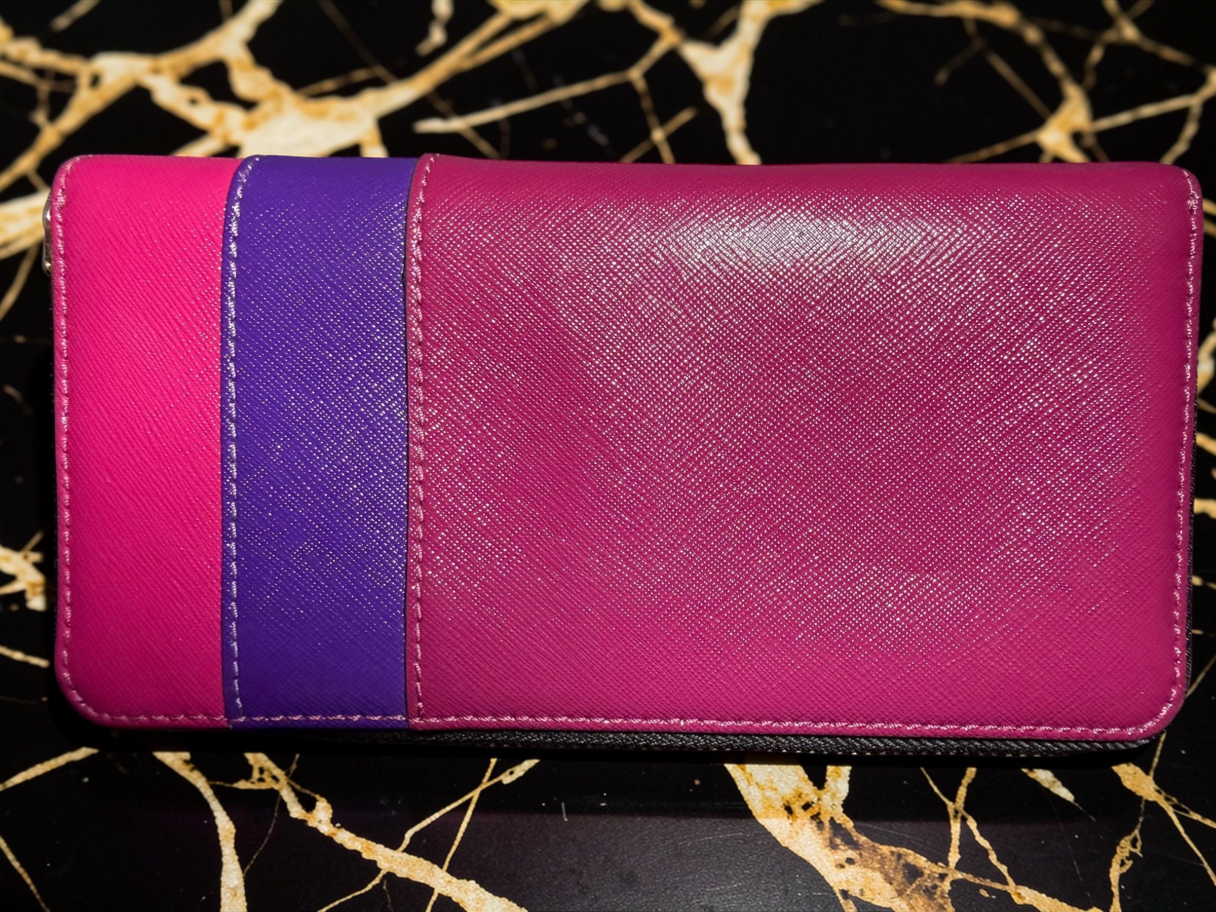 Marc Jacobs Long Zip-Around Wallet in Color-Block
