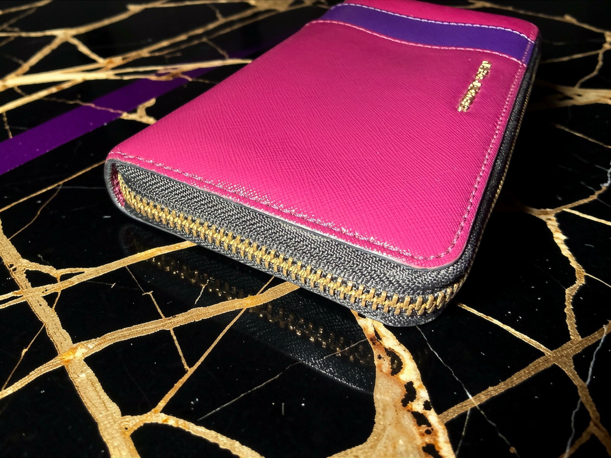 Marc Jacobs Long Zip-Around Wallet in Color-Block