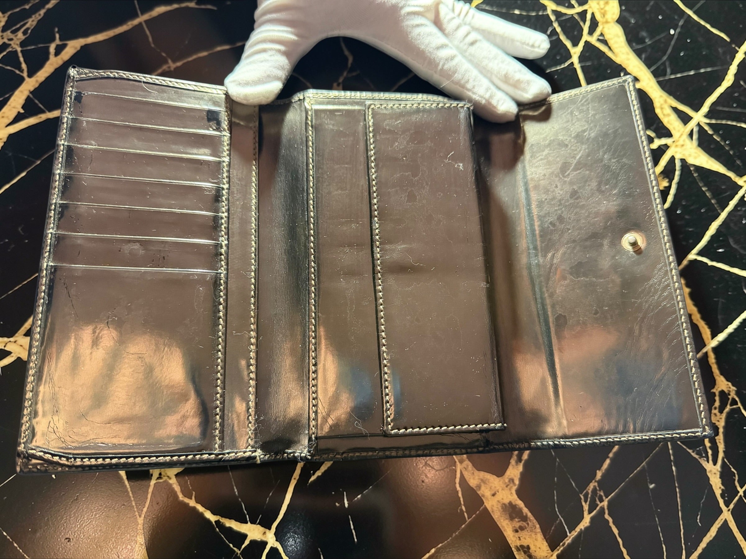 GG Supreme Gold Joy Continental Wallet
