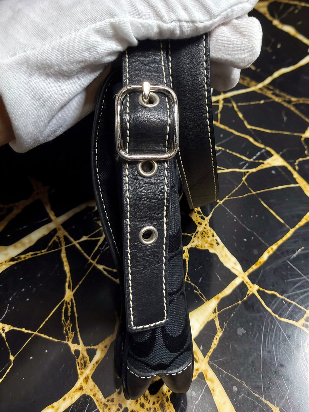 Coach Optic Canvas Crossbody/Flap Messenger Bag