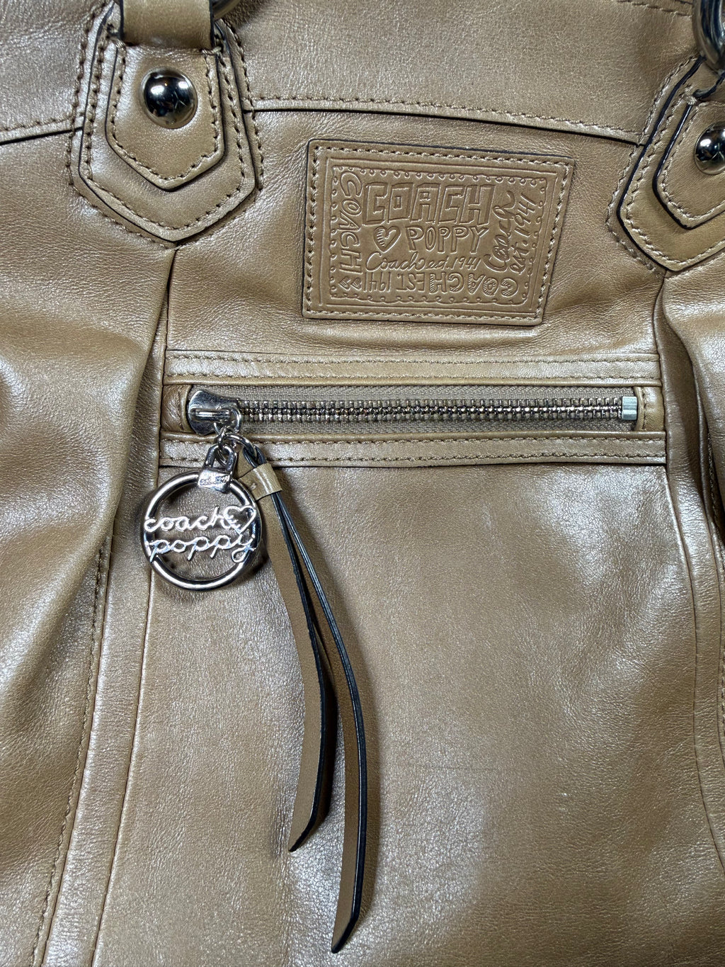 Sac hobo/à bandoulière marron clair Coach Collection Poppy