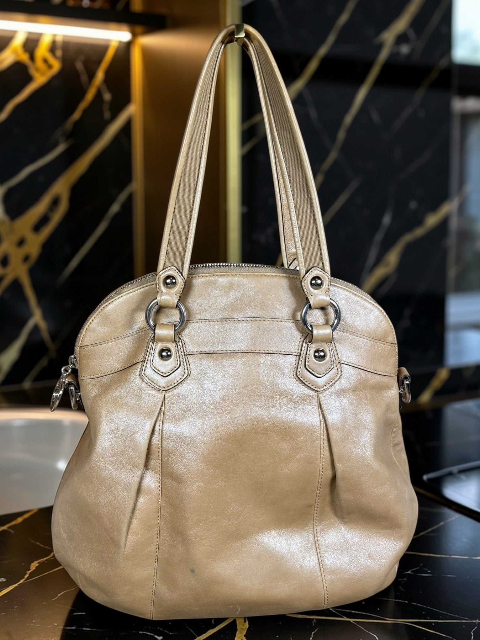 Coach Poppy Collection Tan Hobo/Shoulder Bag