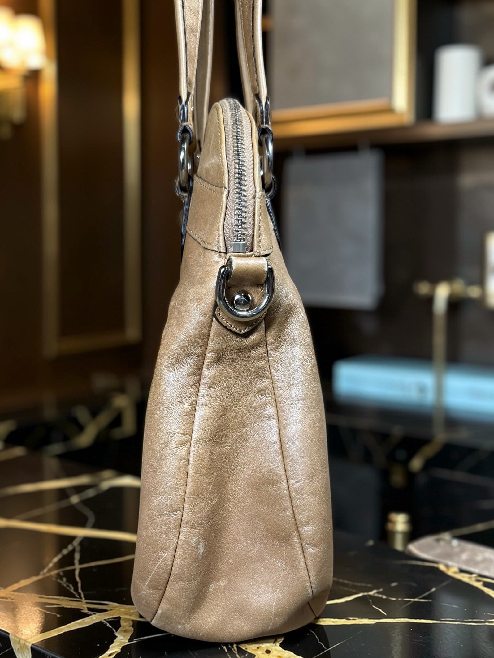 Coach Poppy Collection Tan Hobo/Shoulder Bag