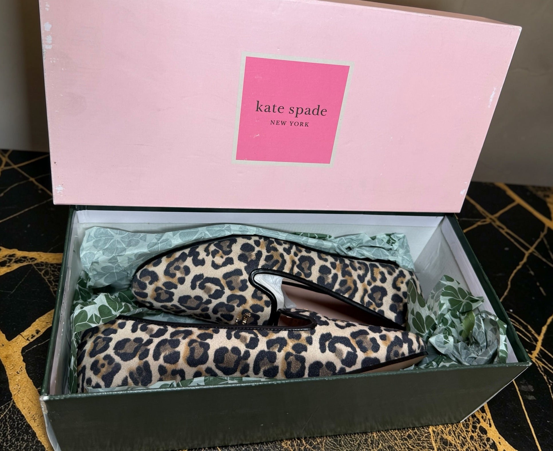Kate Spade New York Leopard Calf Hair Loafers/Flats