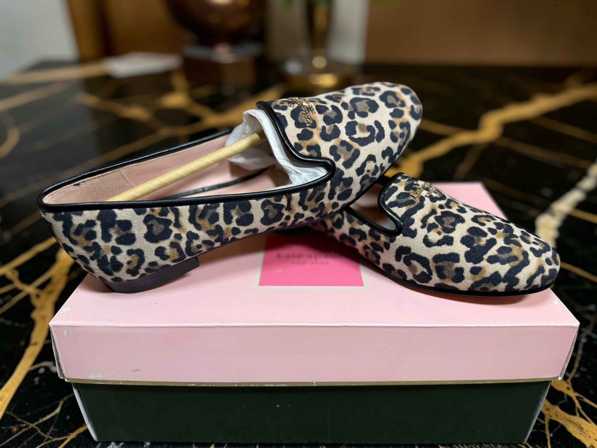 Kate Spade New York Leopard Calf Hair Loafers/Flats