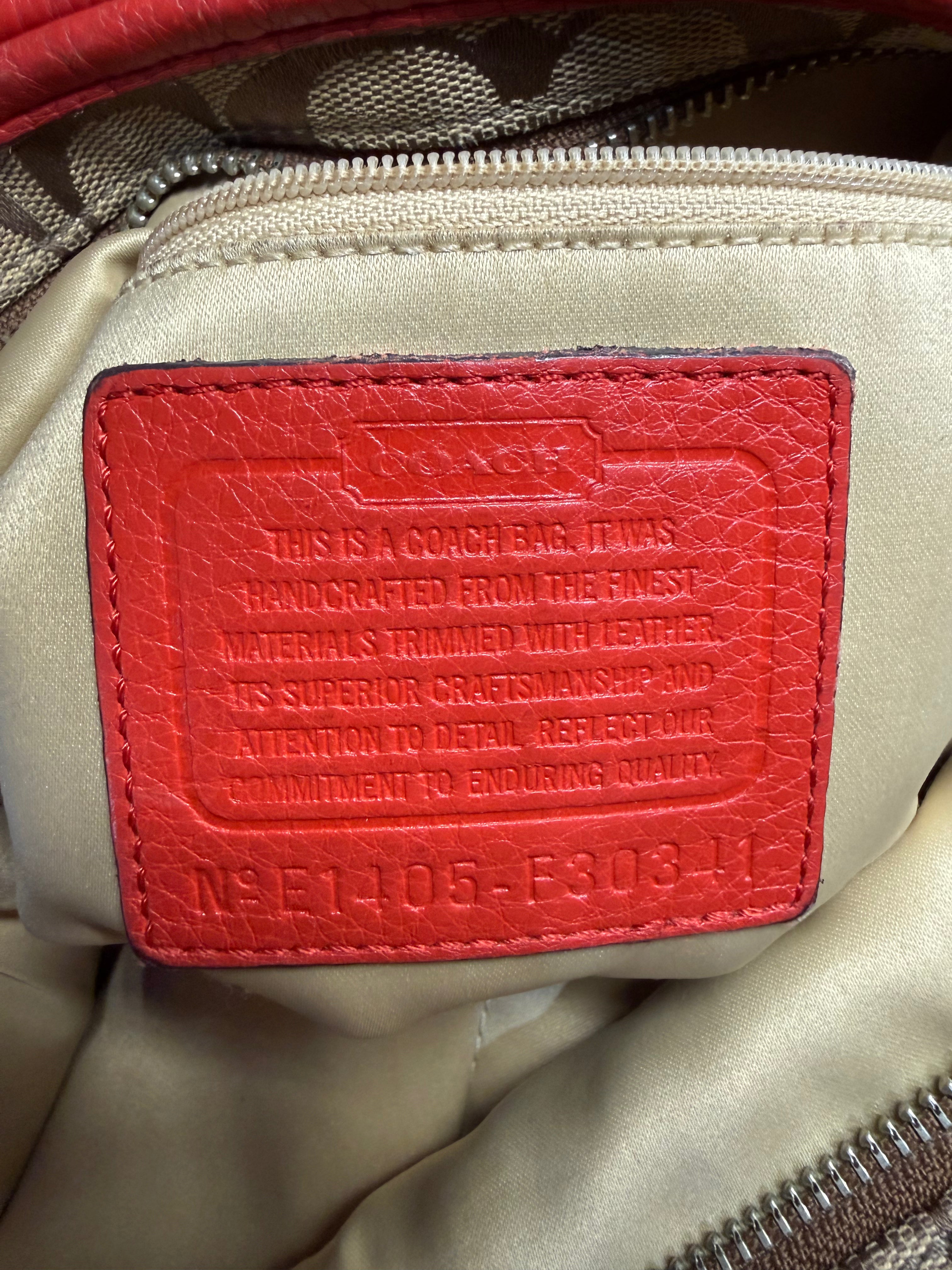 Coach Signature Jacquard Hobo Tote/Shoulder Bag