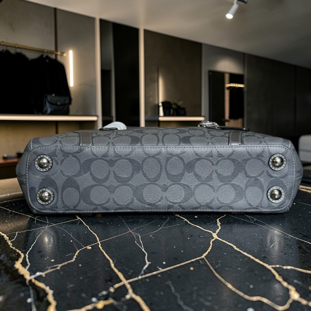 Coach Signature Gray Tote Bag