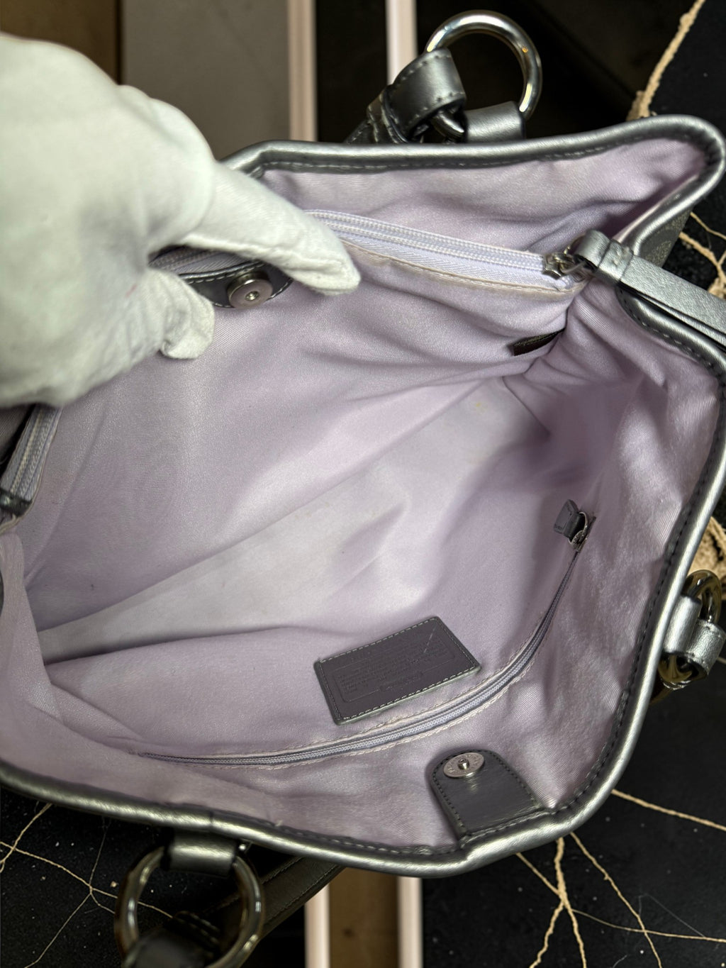 Coach Signature Gray Tote Bag