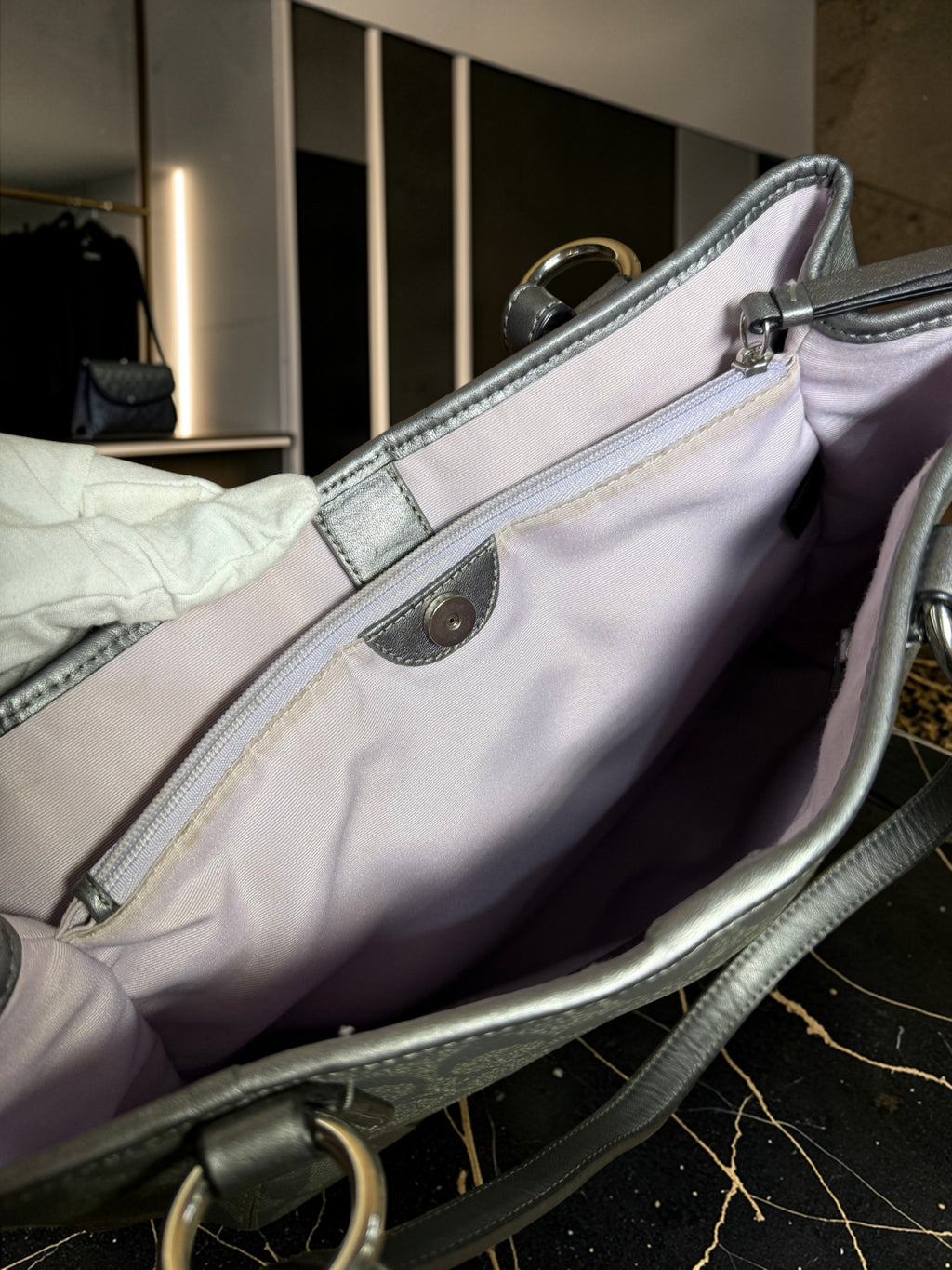 Coach Signature Gray Tote Bag