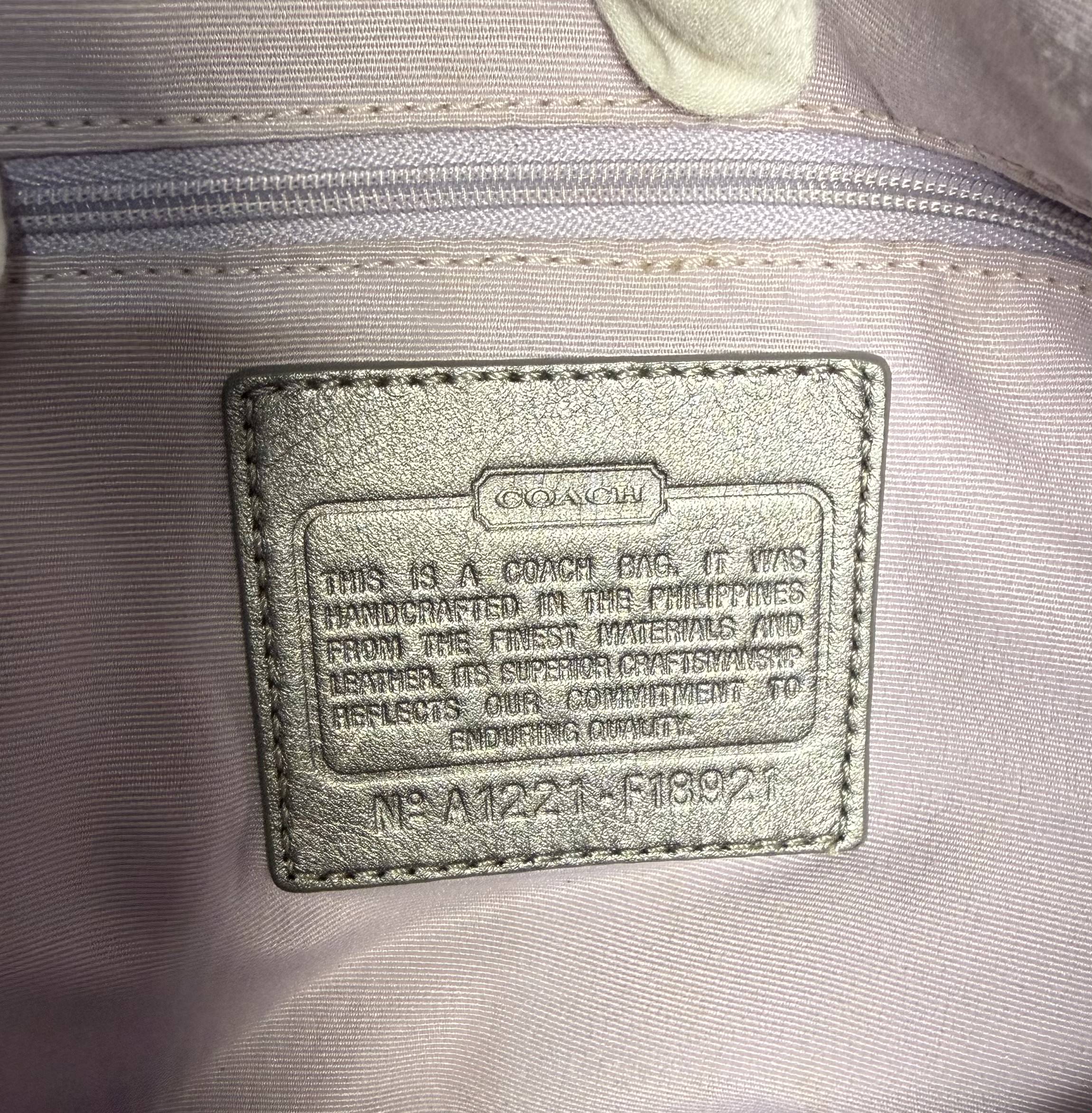 Coach Signature Gray Tote Bag