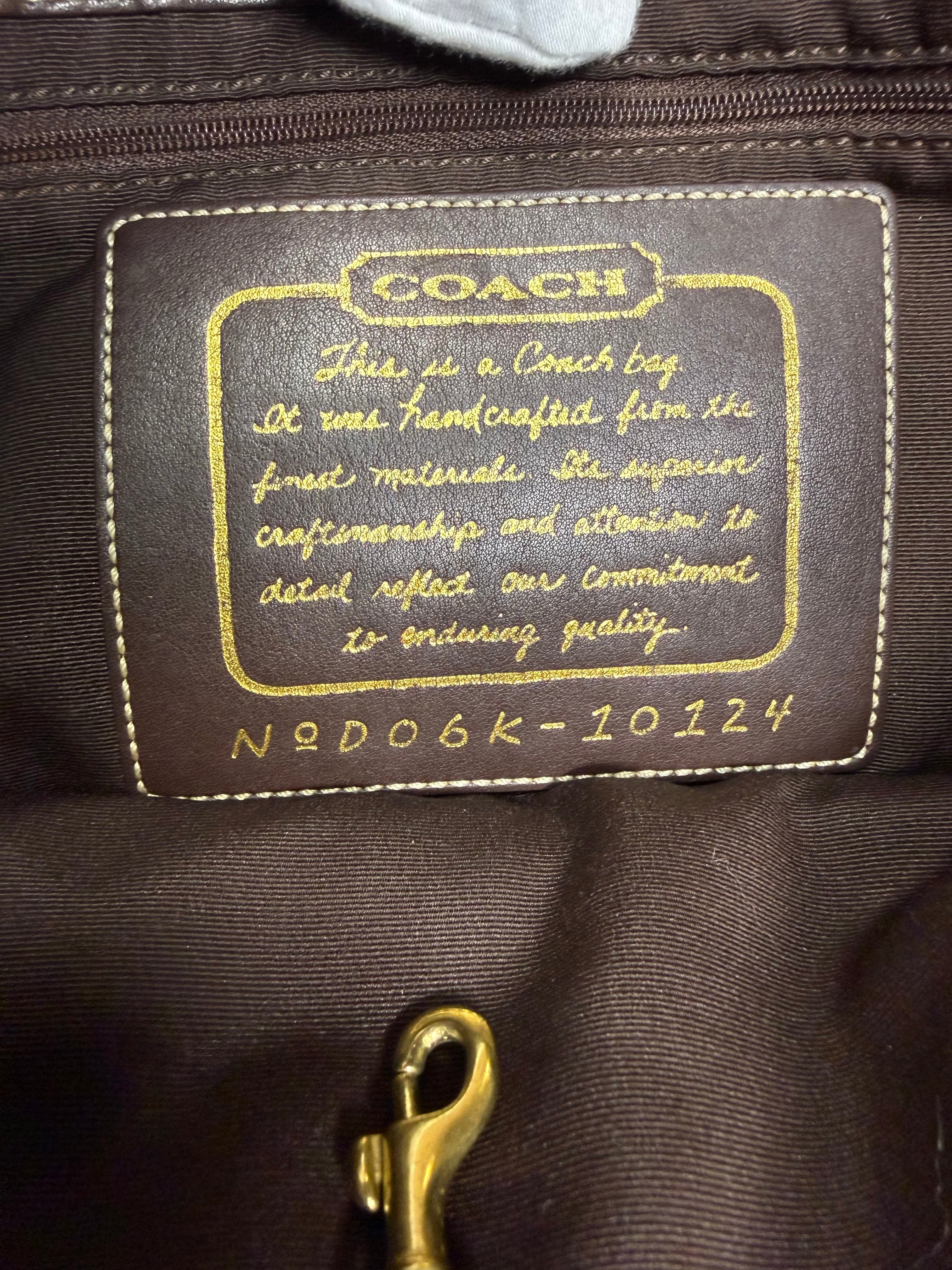 Coach Signature Coated Canvas Brown Tote Bag