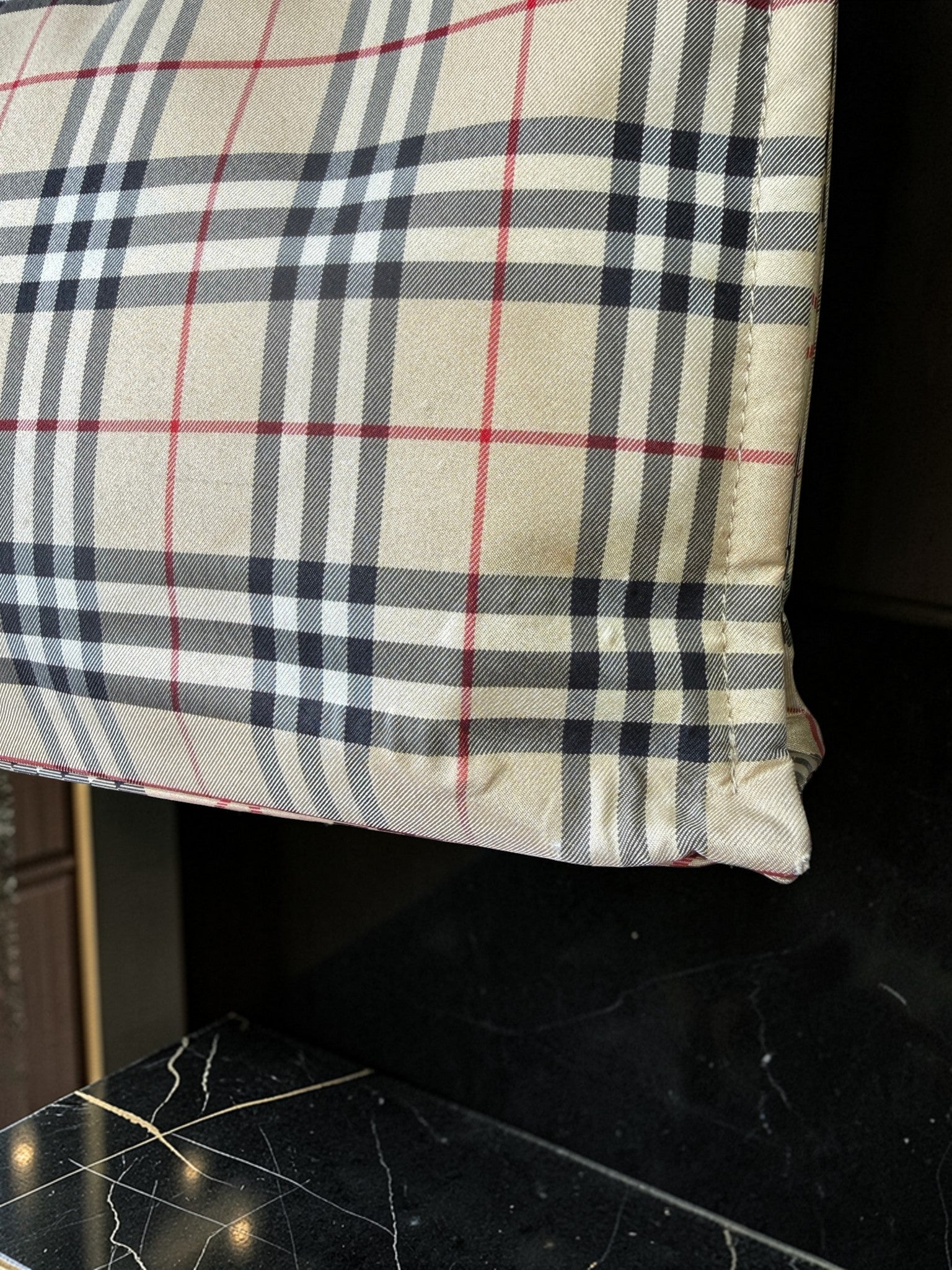 Burberry Blue Label Nova Check Nylon Tote Bag