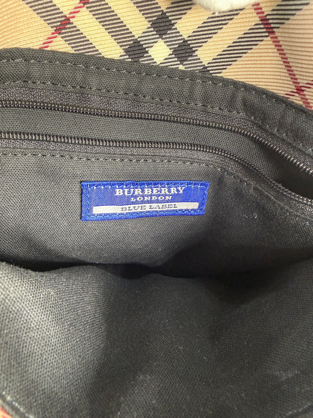 Burberry Blue Label Nova Check Bucket Shoulder Bag