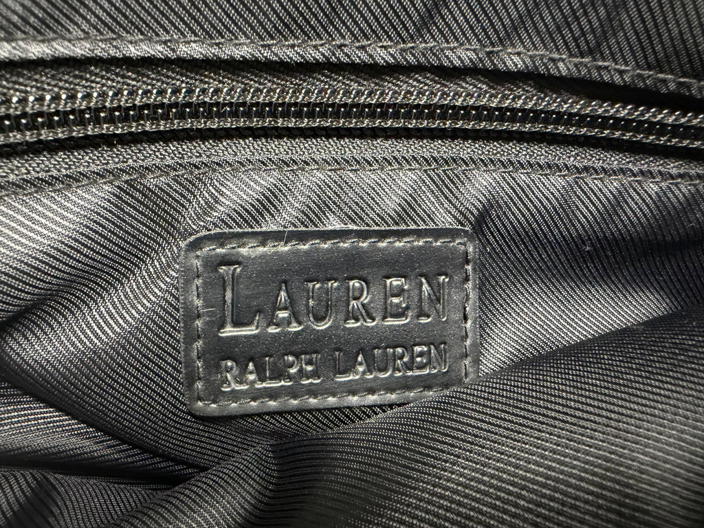 Lauren Ralph Lauren Houndstooth Tote Bag – Black & Cream Check