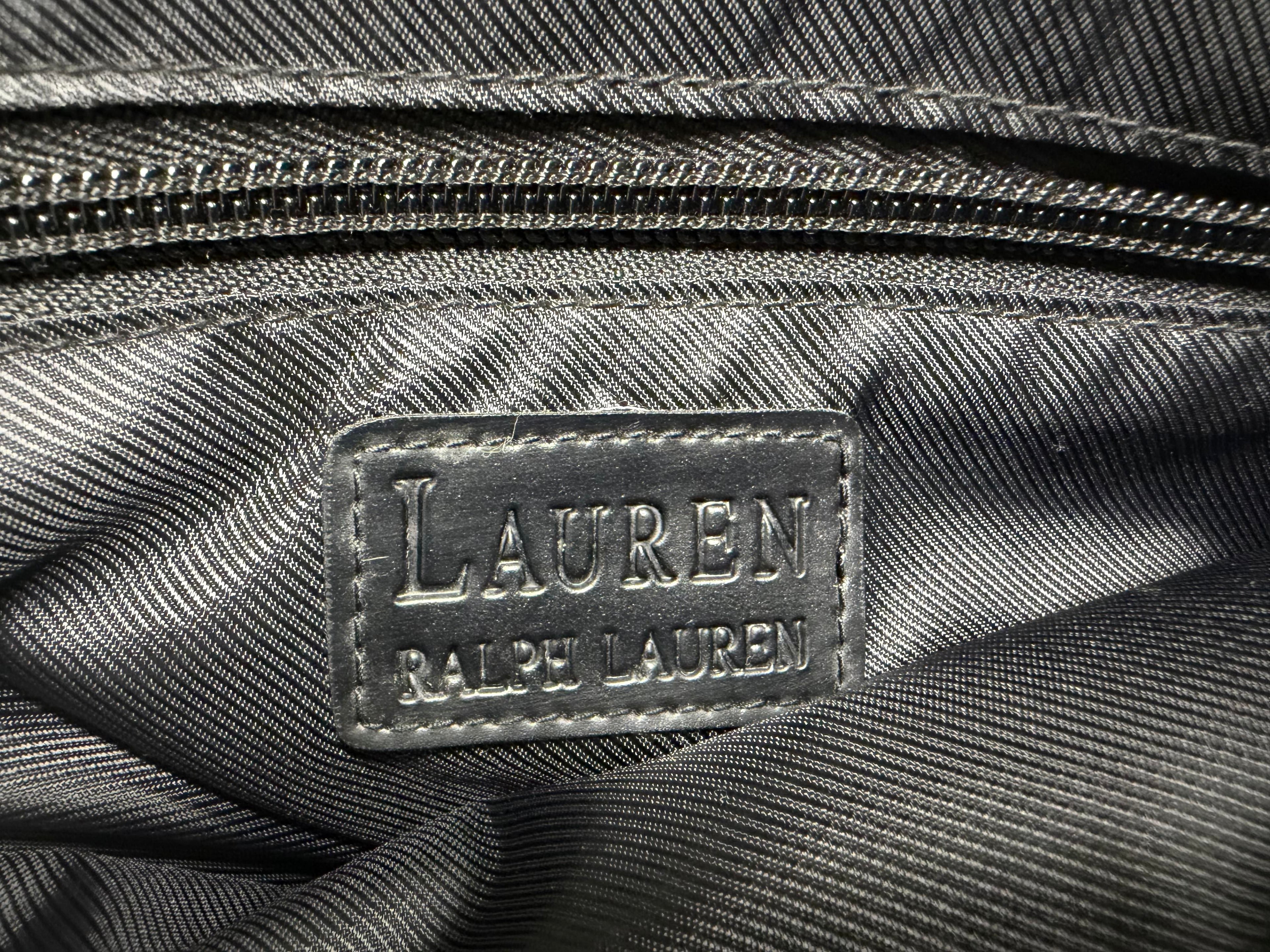 Lauren Ralph Lauren Houndstooth Tote Bag – Black & Cream Check