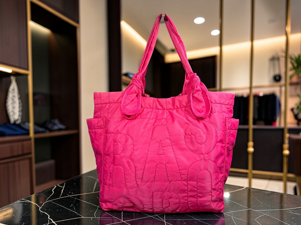 Sac cabas matelassé rose à logo « Razor » Marc by Marc Jacobs
