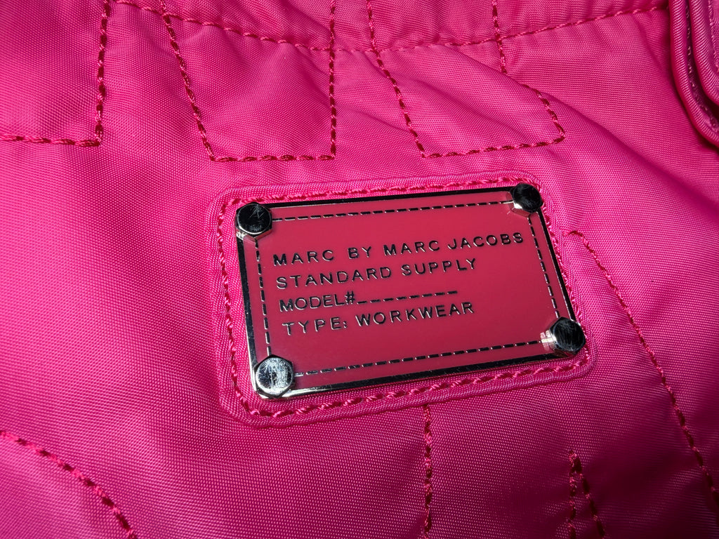 Sac cabas matelassé rose à logo « Razor » Marc by Marc Jacobs