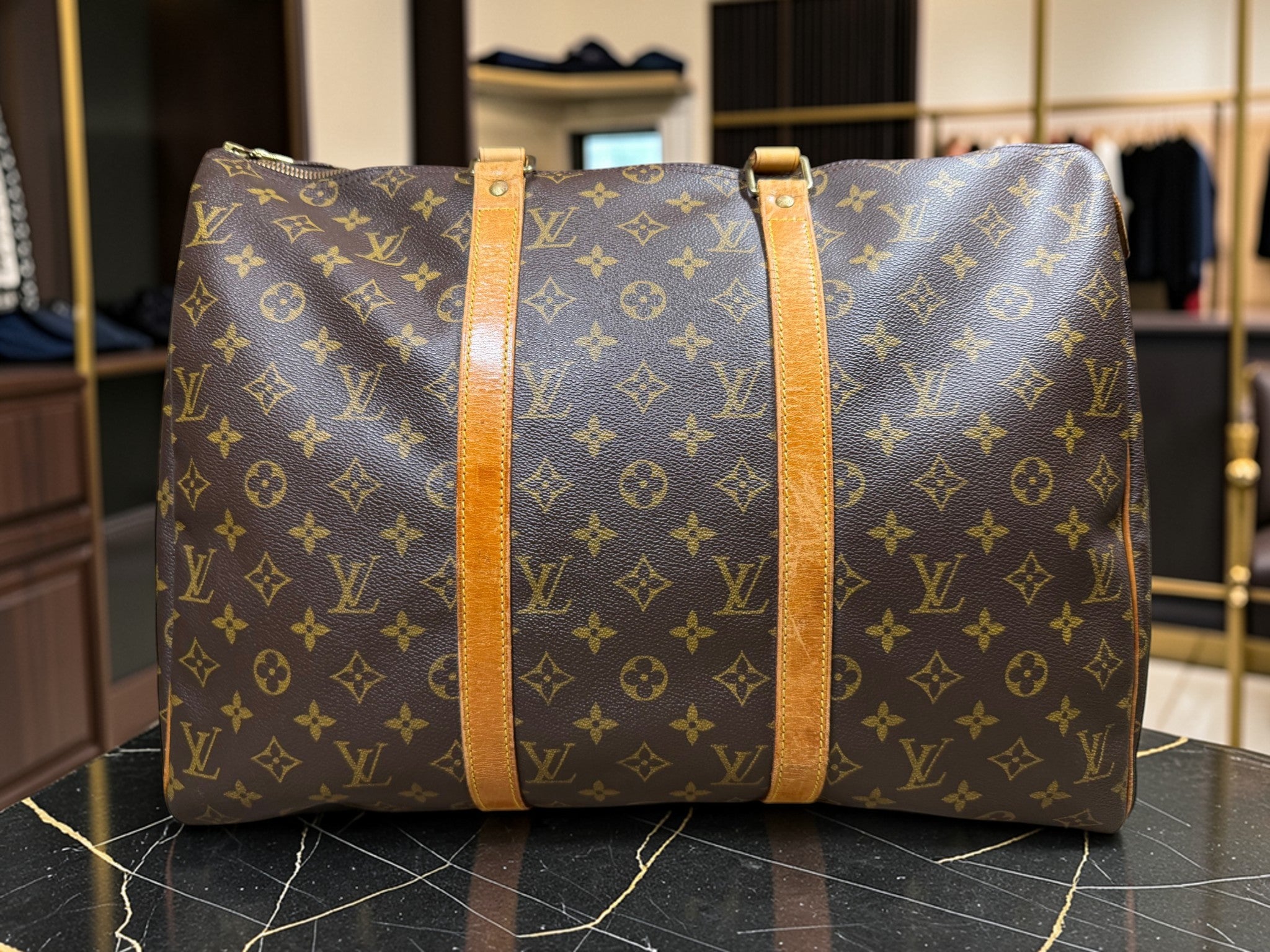 Louis Vuitton Monogram Sac Flanerie 45 Shoulder Tote Bag