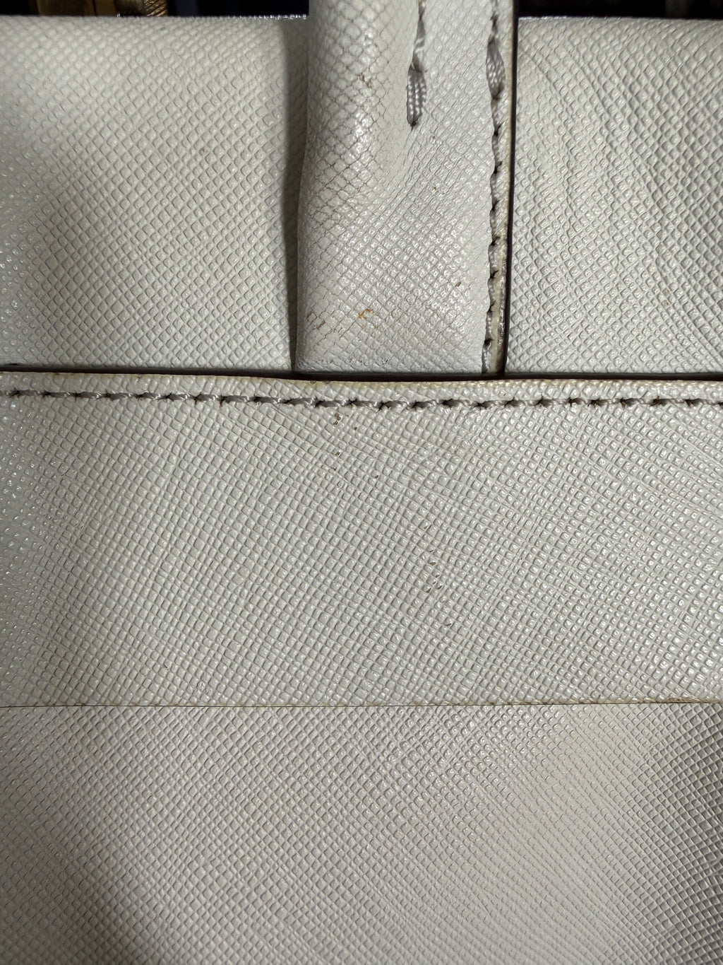Coach Bleecker Riley Mini Carryall Tote crossbody White leather
