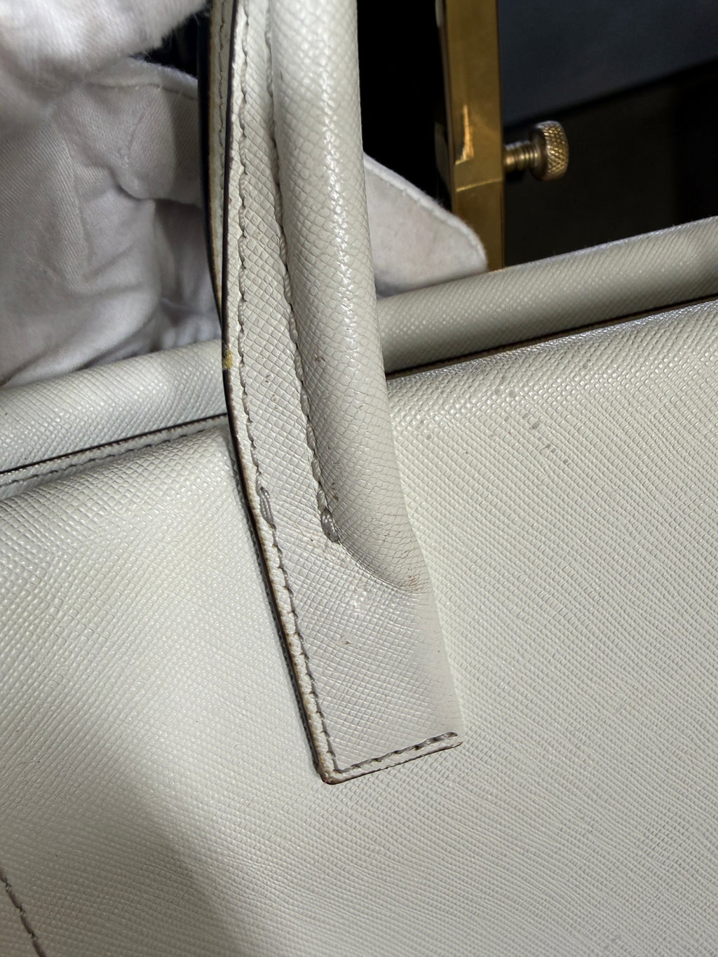 Coach Bleecker Riley Mini Carryall Tote crossbody White leather