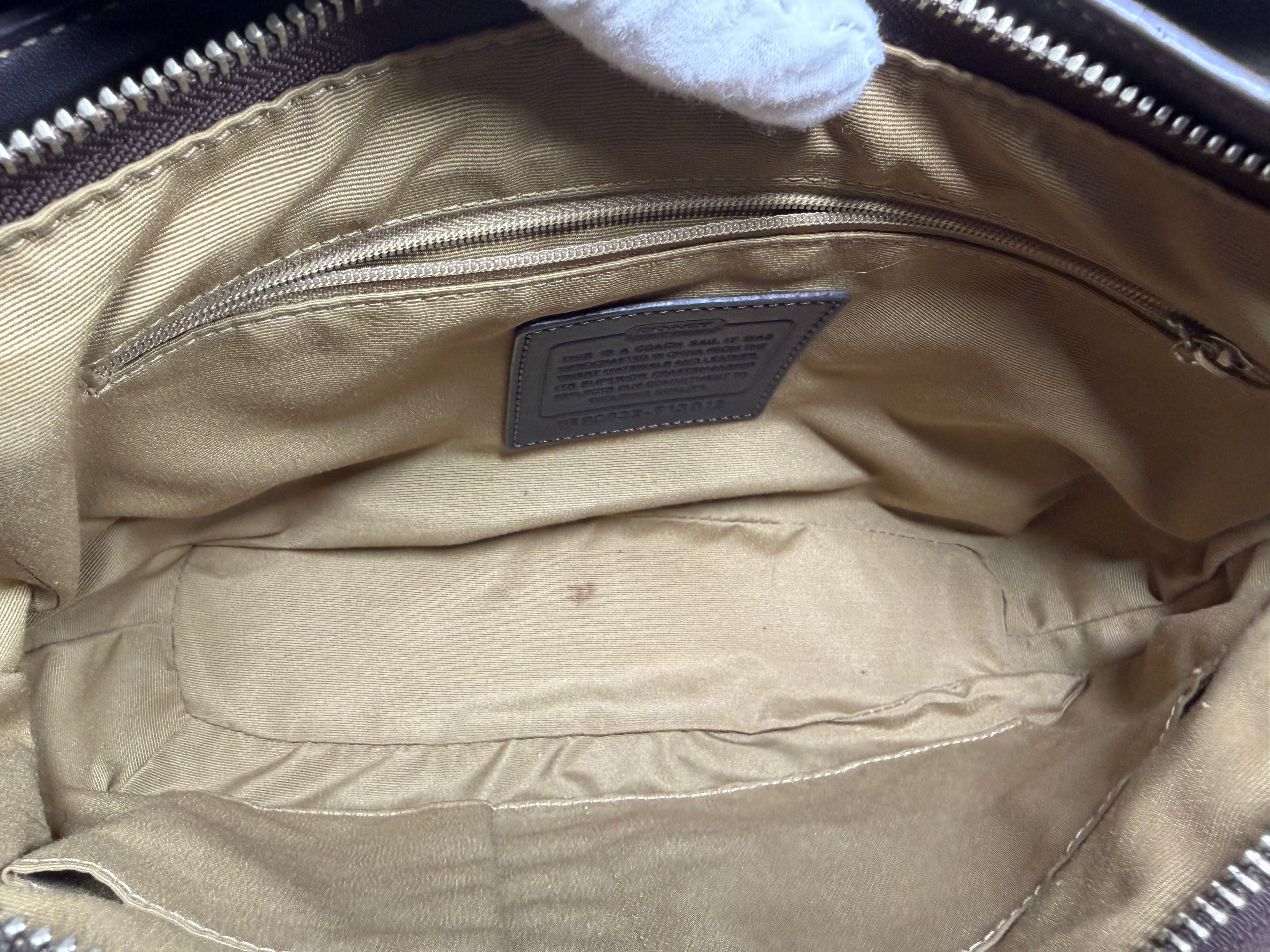 Sac bandoulière hobo Coach en toile Signature (G0832-F13012)