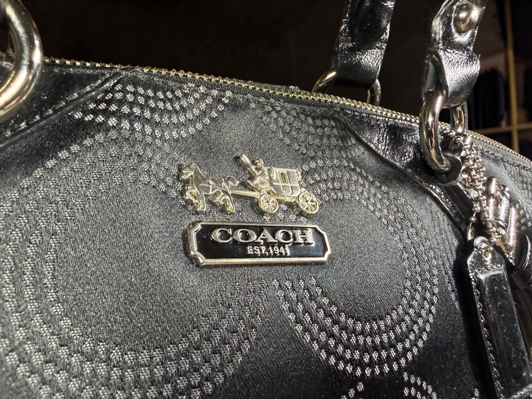 Coach Madison Dotted Op Art Sophia Satchel (G1093-15935)