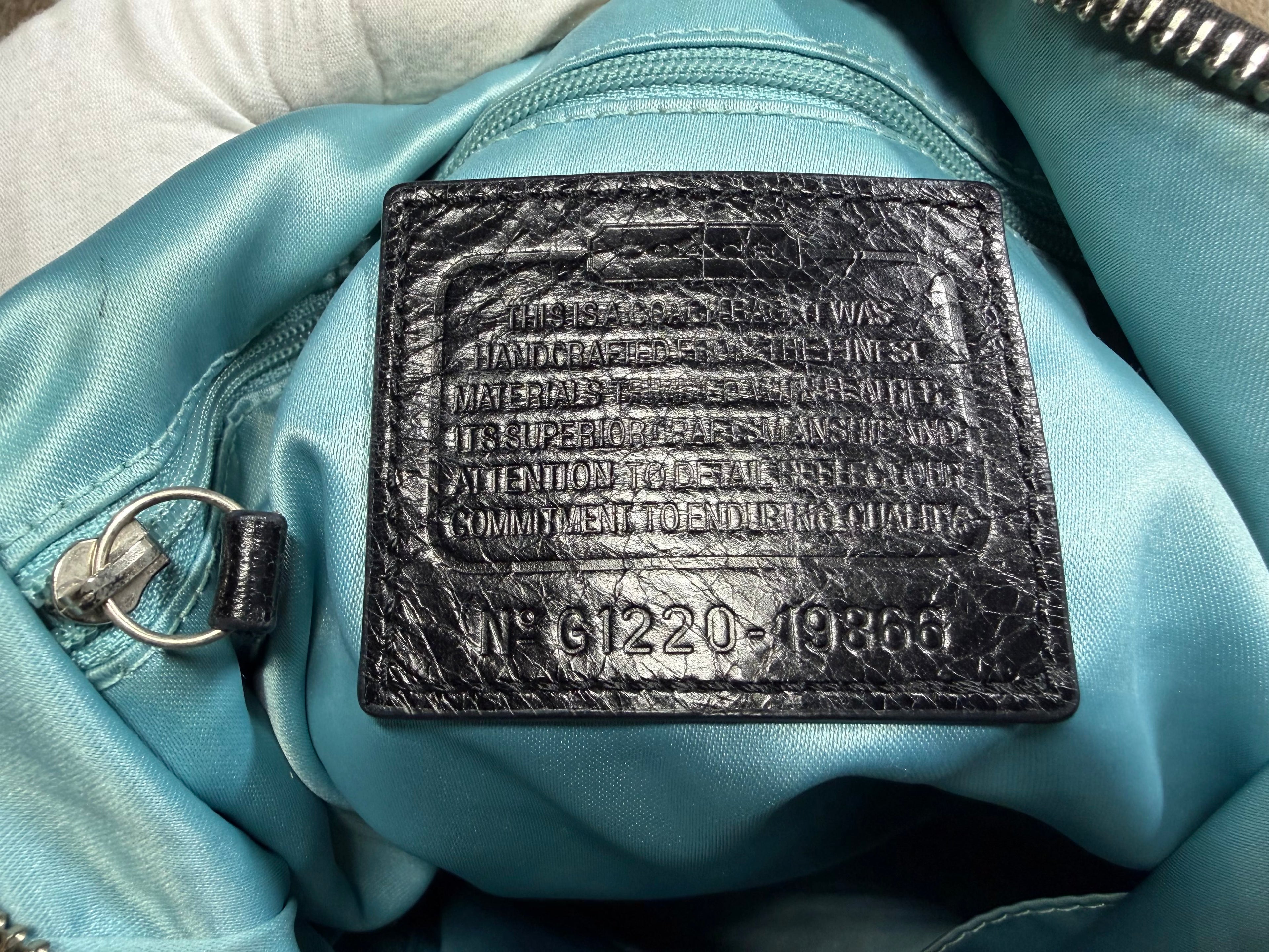 Coach Signature Monogram Hobo-Schultertasche (G1220-19866)