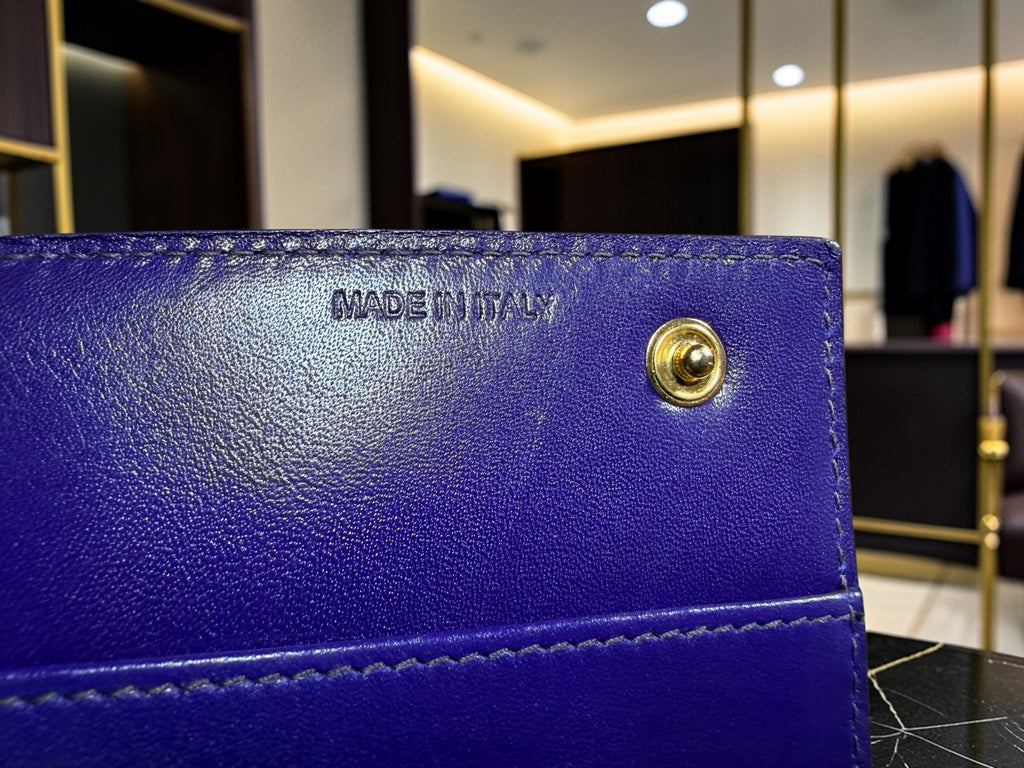 Miu Miu Long Zip-Around Wallet in Purple Patent Leather (G1220-19866)