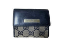 Gucci GG Supreme Canvas Bifold Wallet with Black Leather Trim