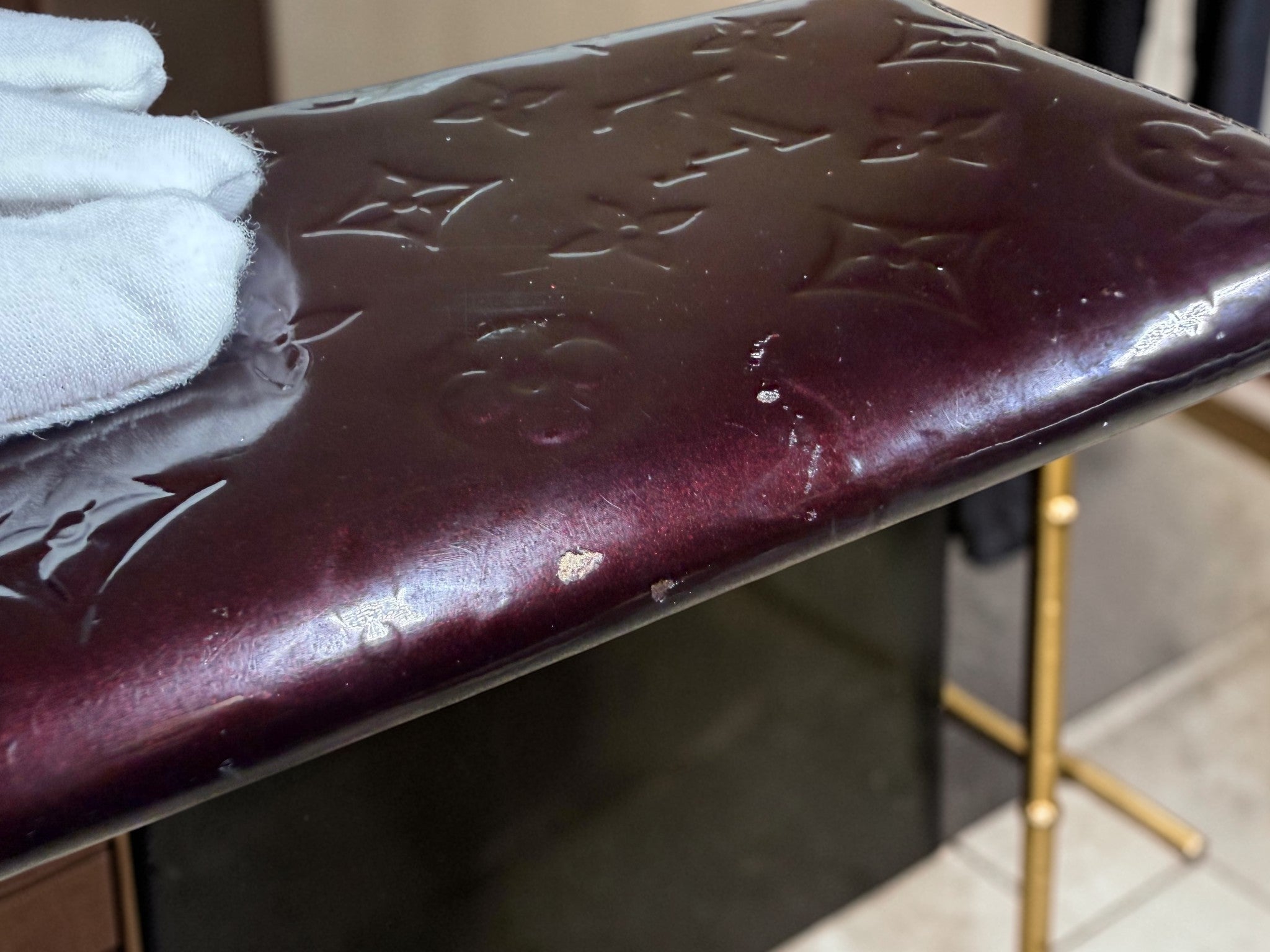 Louis Vuitton Monogram Vernis Sarah Long Wallet in Amarante