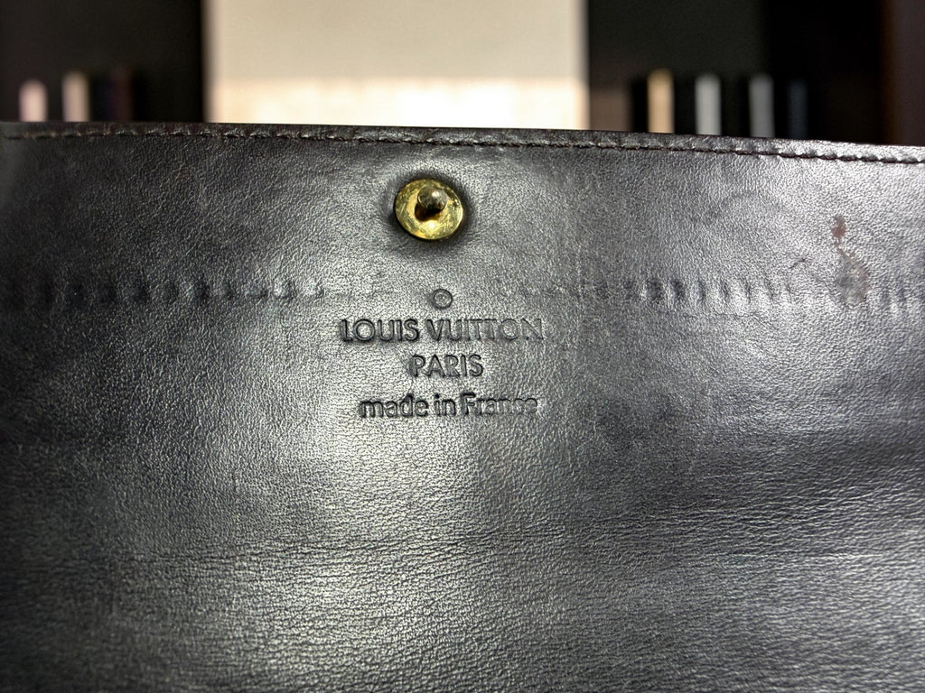 Louis Vuitton Monogram Vernis Sarah Long Wallet in Amarante