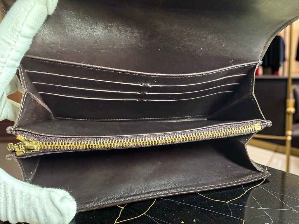 Louis Vuitton Monogram Vernis Sarah Long Wallet in Amarante