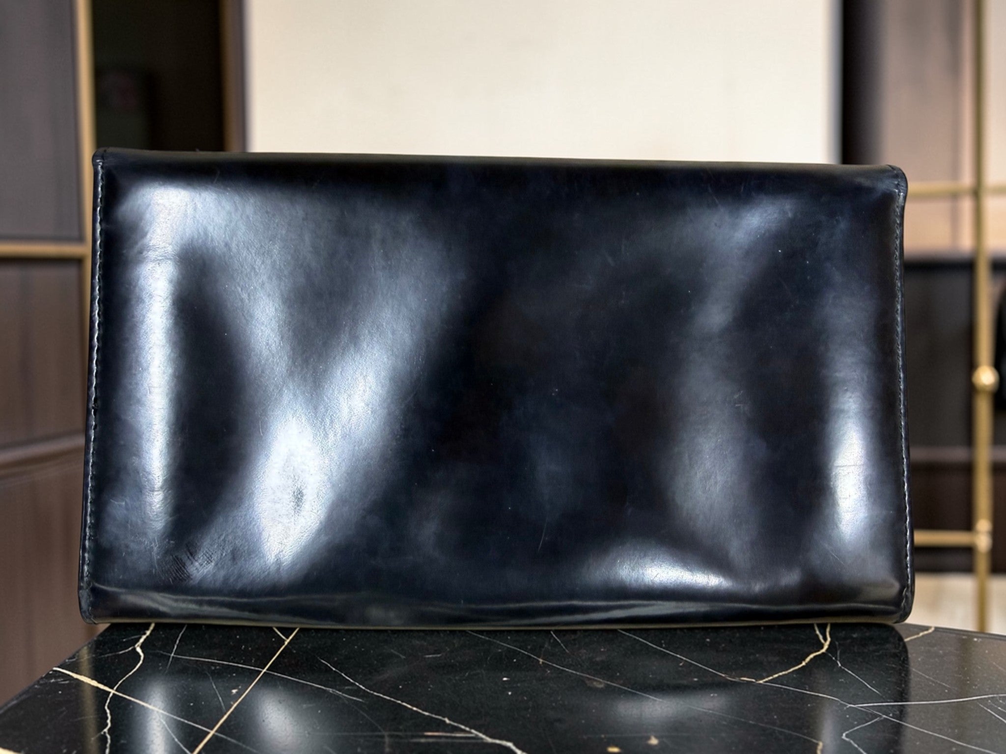 Prada Black Patent Leather Long Wallet (Continental Style) – Prada Milano