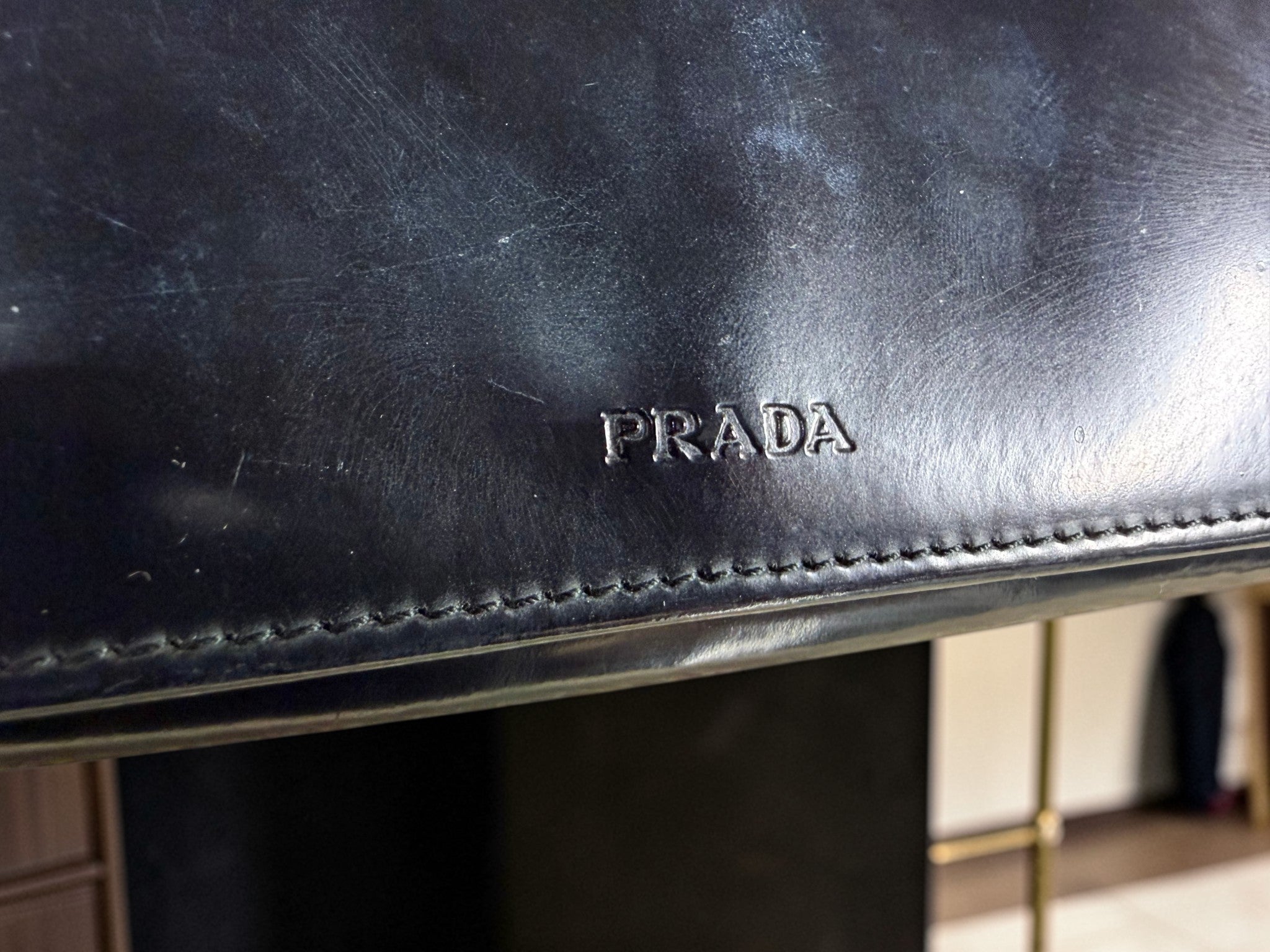 Prada Black Patent Leather Long Wallet (Continental Style) – Prada Milano