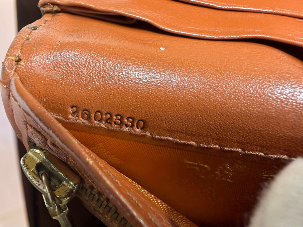 MCM Cognac Visetos Leder Brieftasche