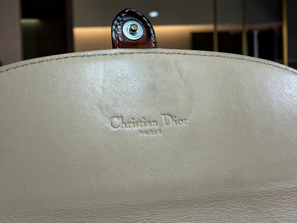 Christian Dior Vintage Monogram Heart Charm Geldbörse