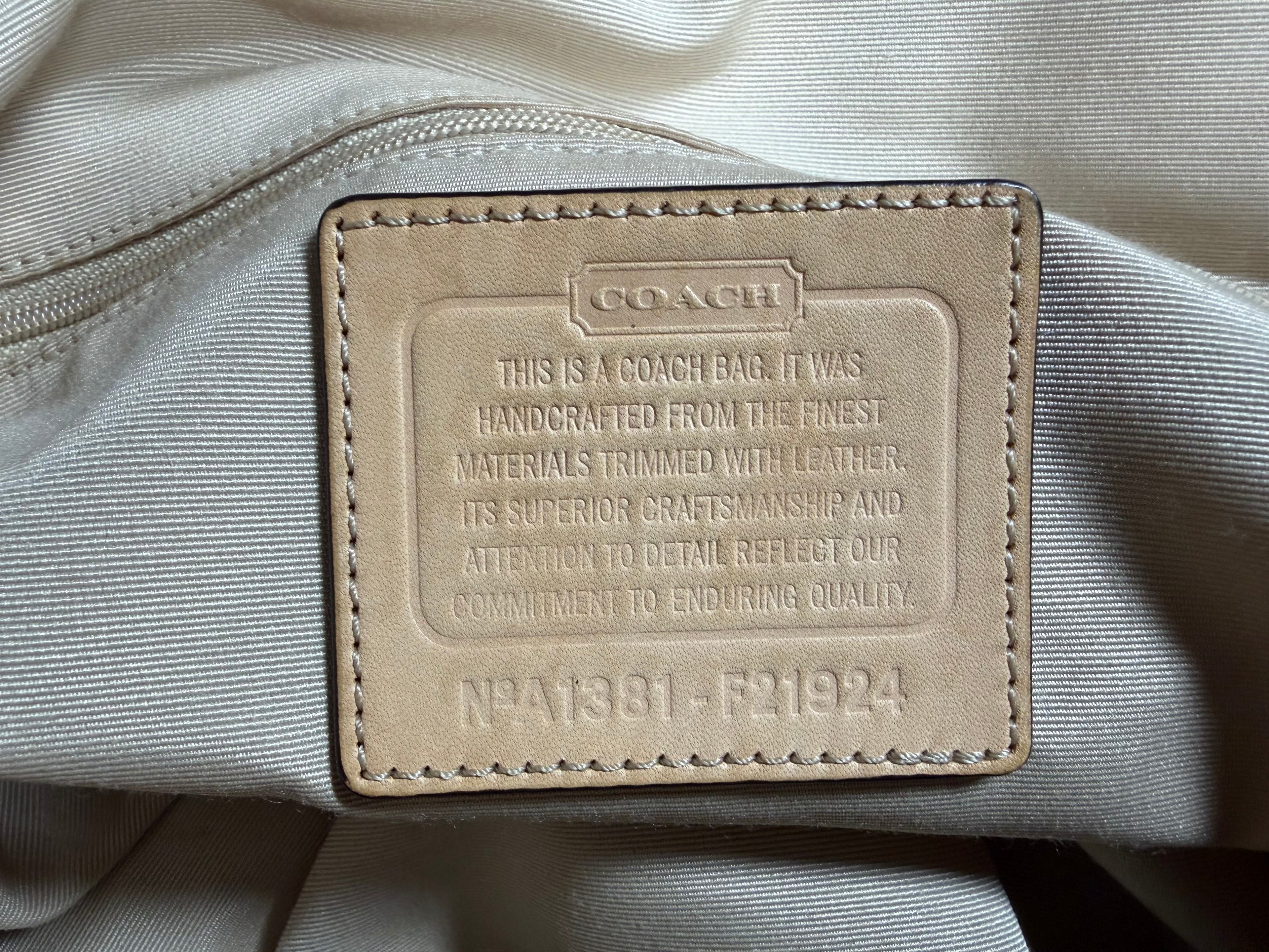 Coach Peyton Tattersall Medium Tote