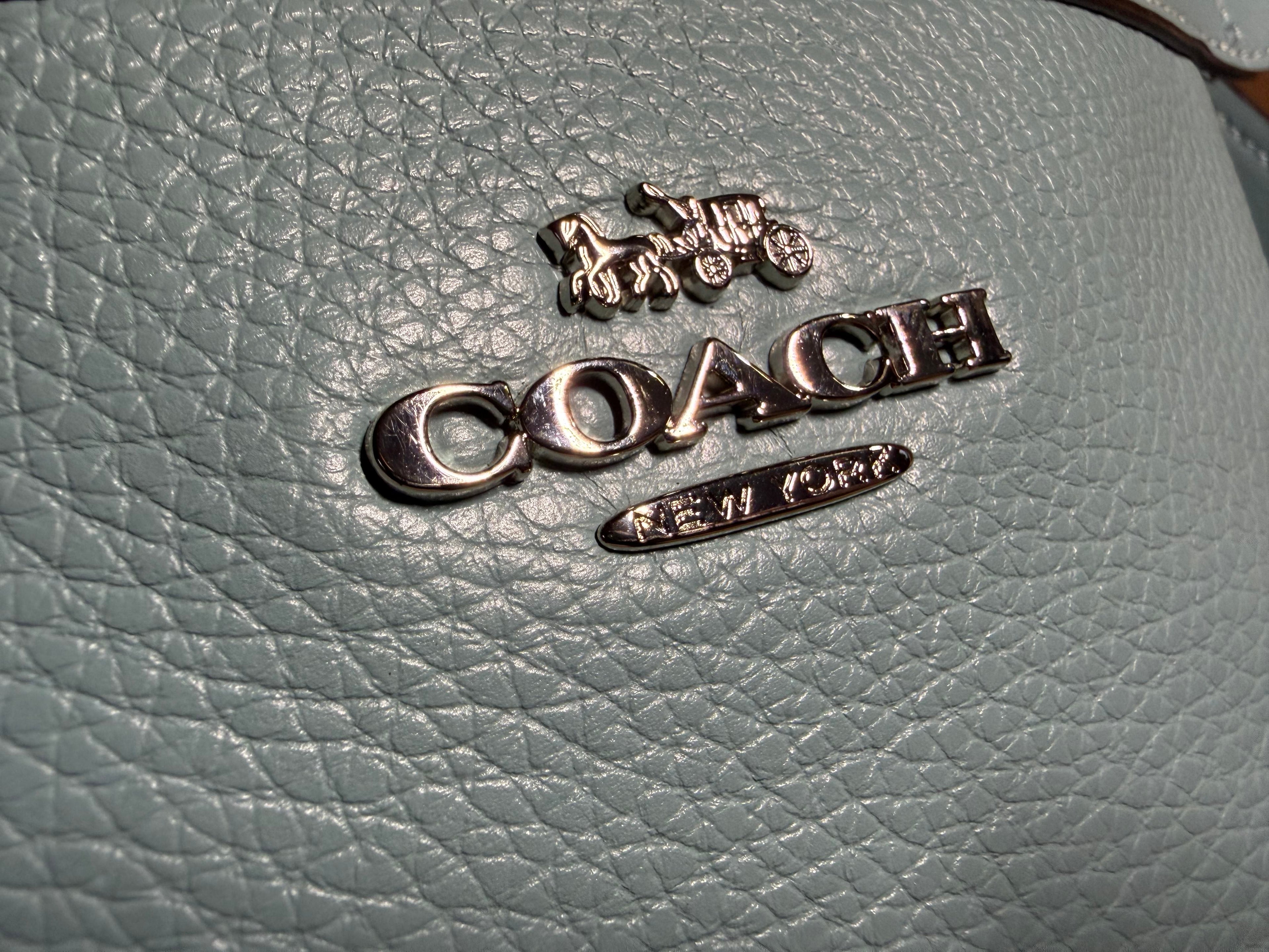 Coach Mae Crossbody Bag in Teal Pebbled Leather - No G1857-F34823