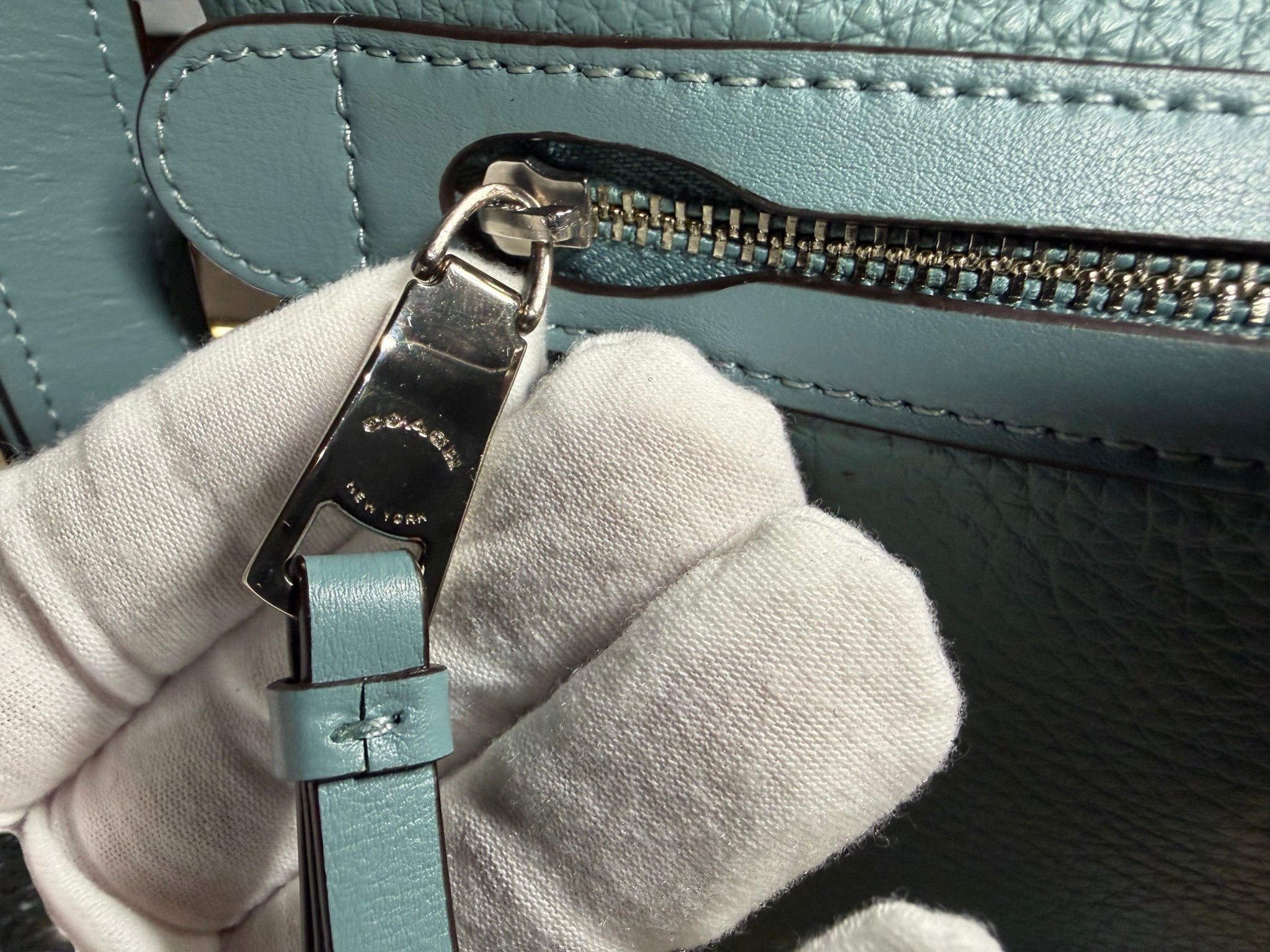 Coach Mae Crossbody Bag in Teal Pebbled Leather - No G1857-F34823