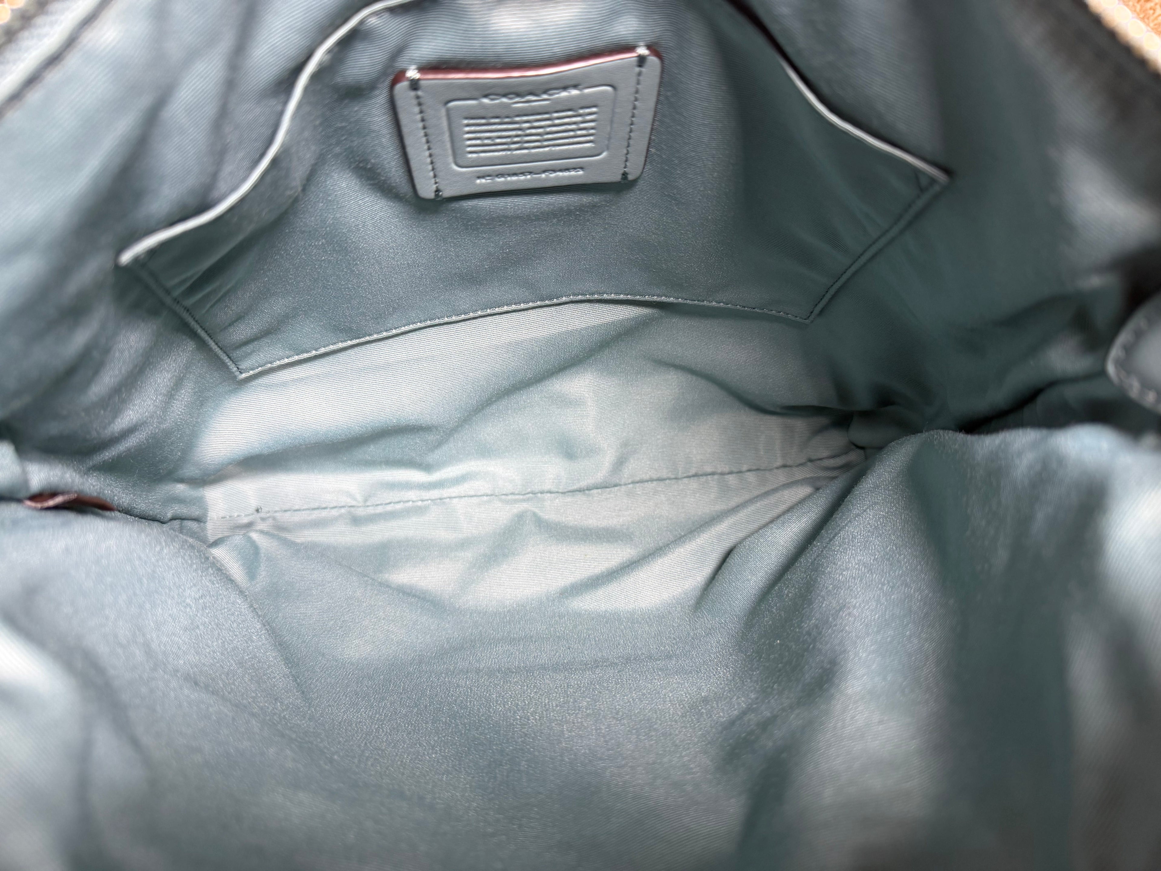 Coach Mae Crossbody Bag in Teal Pebbled Leather - No G1857-F34823