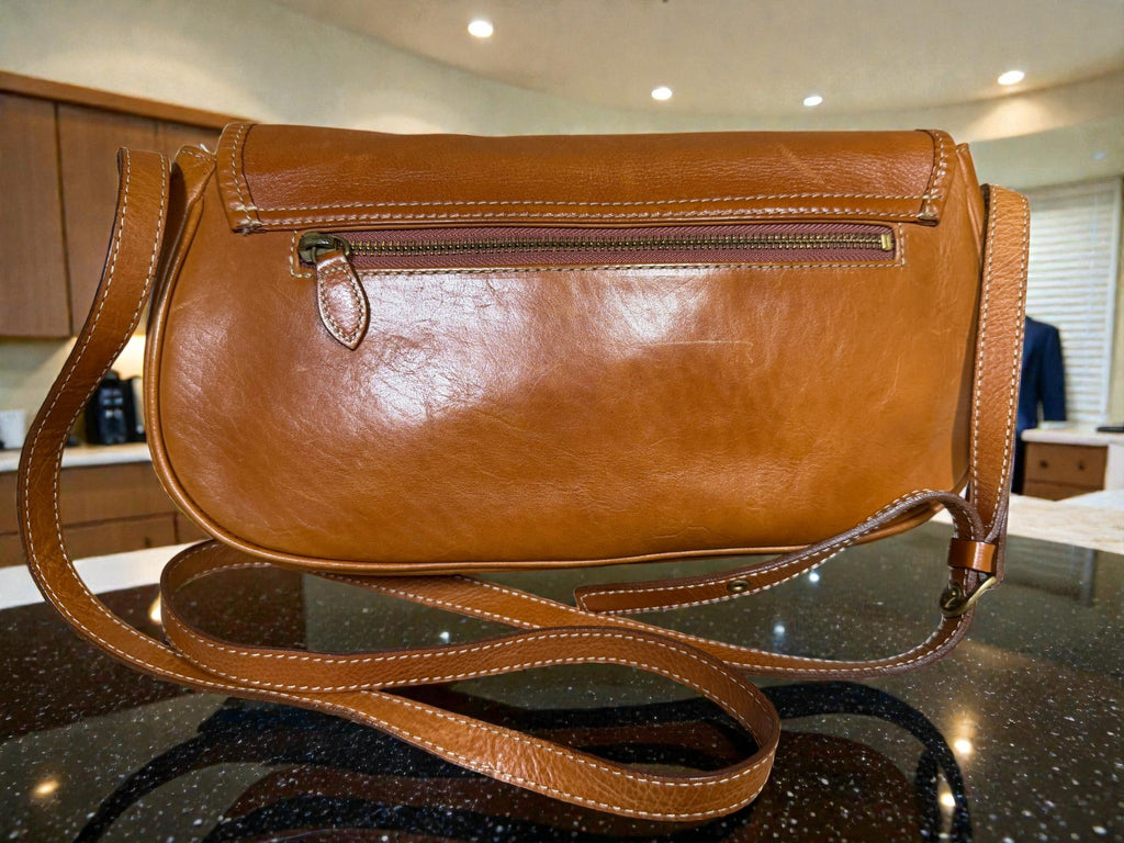Paul Smith Brown Leather Saddle Shoulder Bag