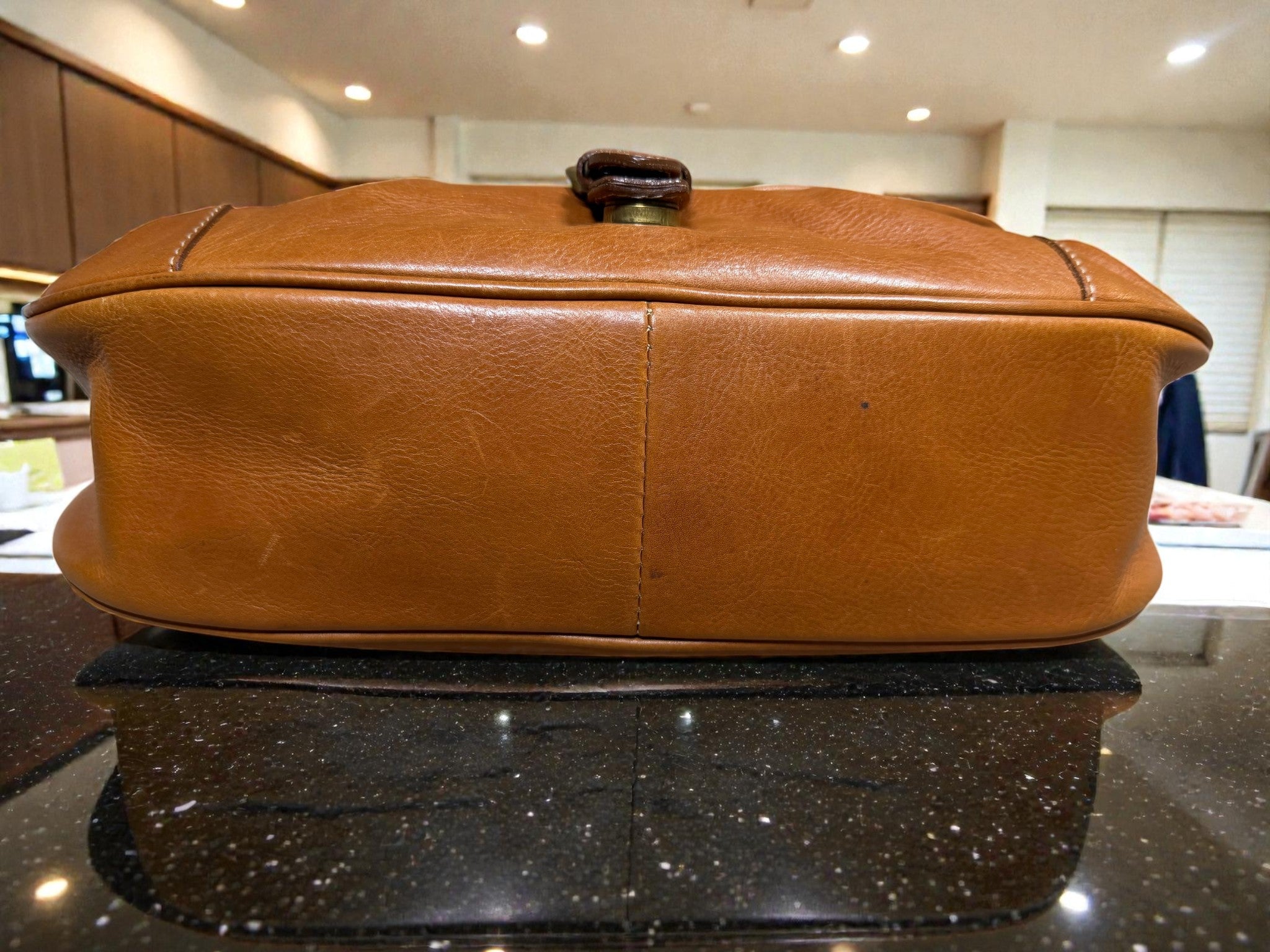 Paul Smith Brown Leather Saddle Shoulder Bag