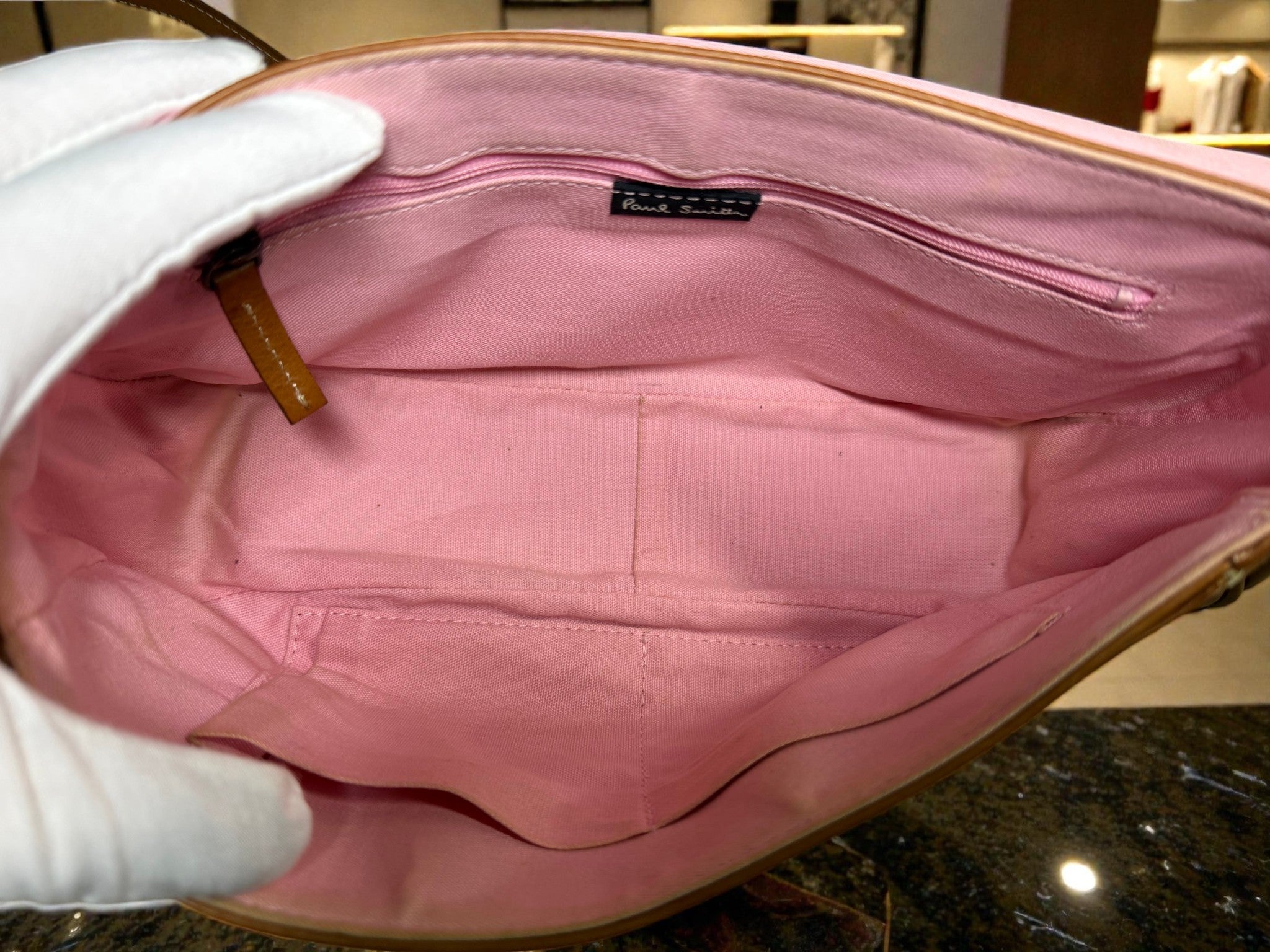 Paul Smith Brown Leather Saddle Shoulder Bag