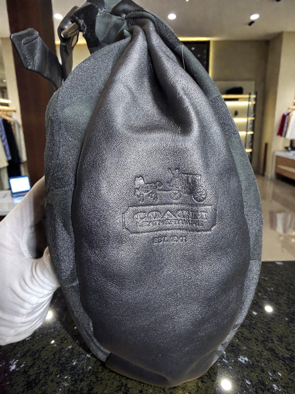 Coach Kristin Hobo Bag in Black Signature Monogram