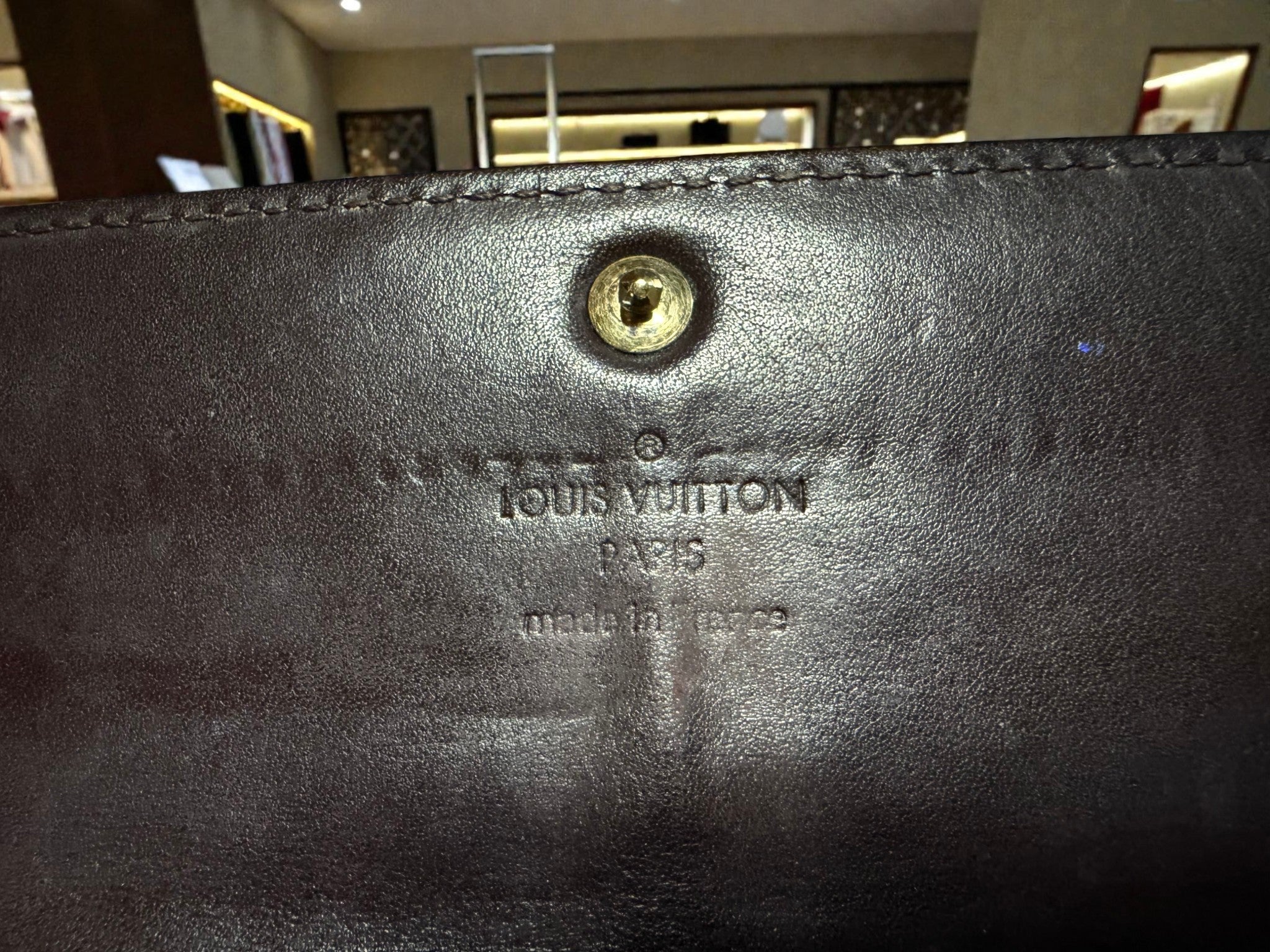 Louis Vuitton Amarante Monogram Vernis Portefeuille Sarah Long Wallet
