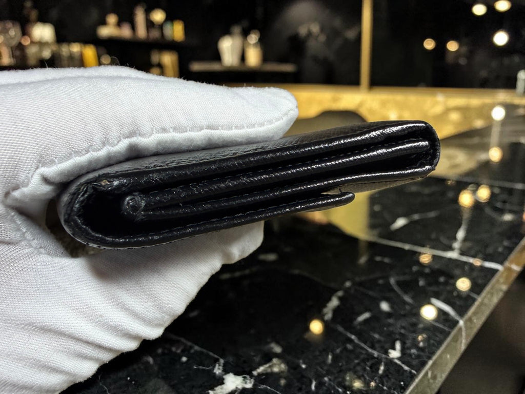Salvatore Ferragamo Black Vara Bow Long Wallet